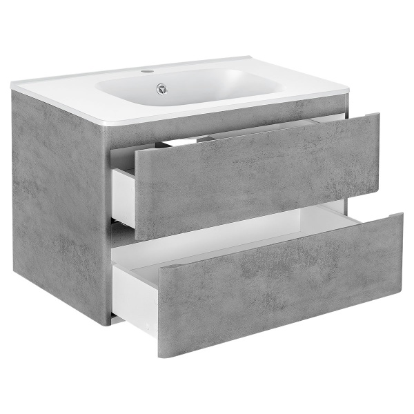 Тумба  подвесная Vincea Vico VMC-2V800BT 80 см  2 ящика цвет Beton 