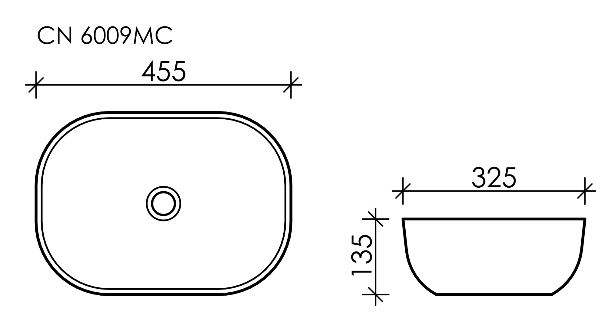 Раковина накладная прямоугольная Ceramica Nova Element CN6009MC фарфор цвет бежевый матовый