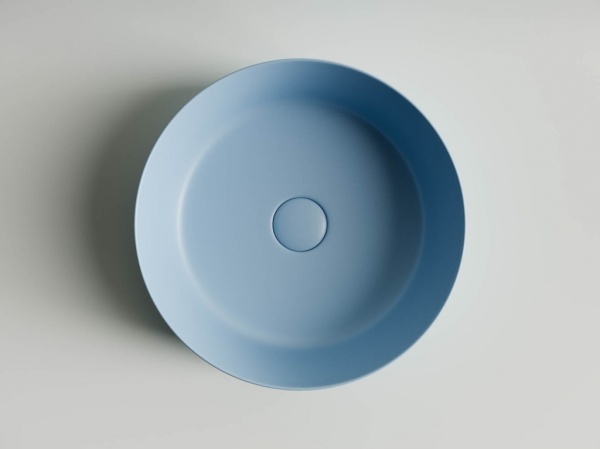 Раковина накладная круглая Ceramica Nova Element CN6022ML фарфор цвет голубой матовый
