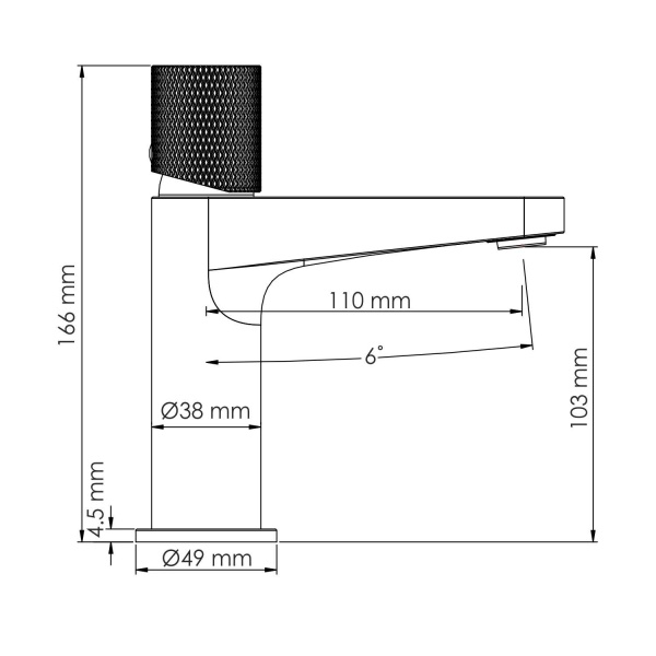 Смеситель для раковины Wasserkraft Paar 8803 розовое золото