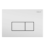 Кнопка смыва механическая D&amp;K Rhein DB1499016 цвет белый