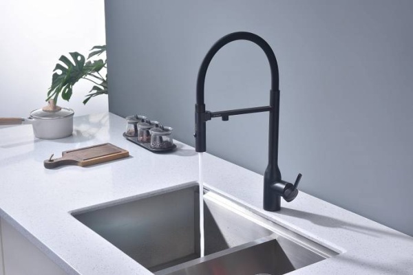 Смеситель для кухни Paulmark MAGNETO ONE Ma213188-AN с подключением к фильтру антрацит