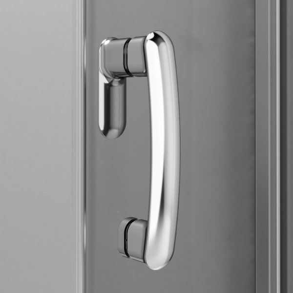 Душевой угол Am.Pm Like W83G-302U120CG прямоугольная-асимметричная  стекла тонированные прозрачные, профиль хром