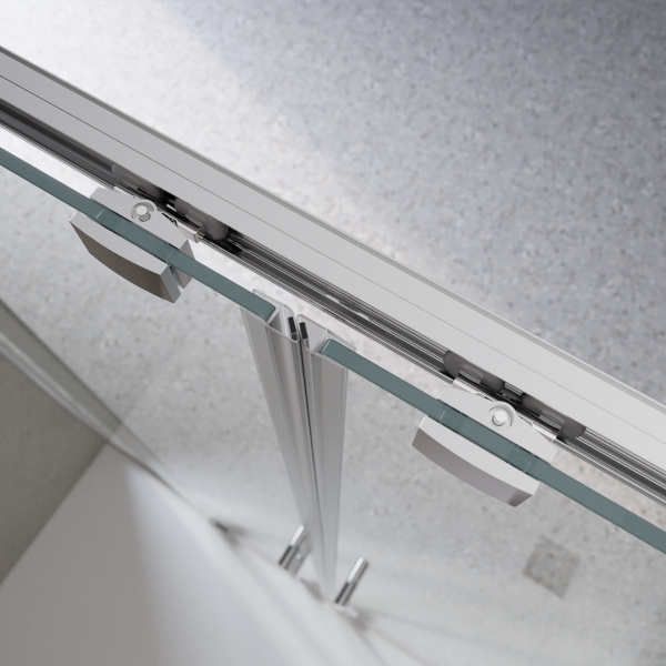 Душевая дверь BelBagno Luce LUCE-BF-2-140-C-Cr 140 см стекла прозрачные, профиль хром