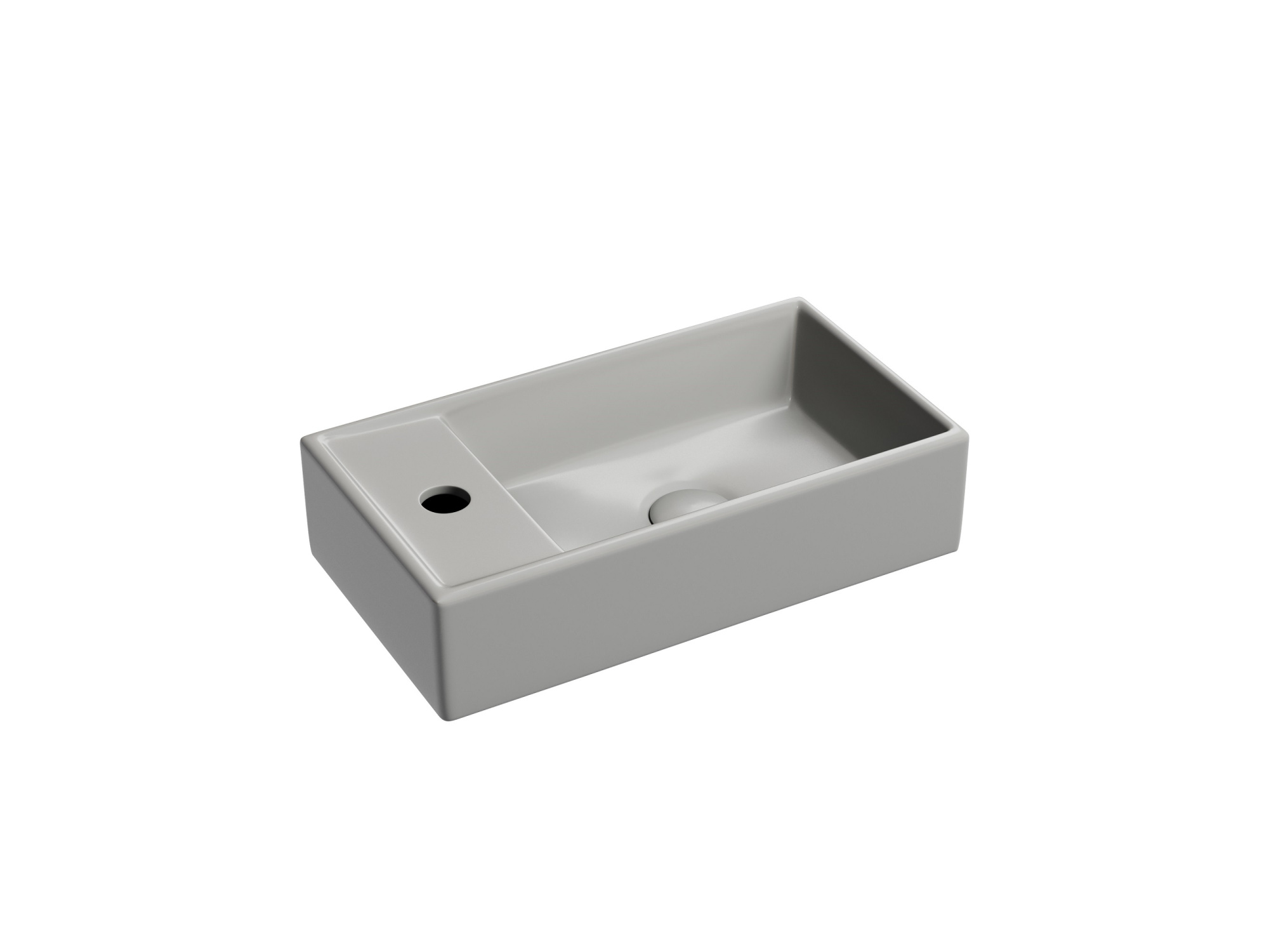Раковина подвесная прямоугольная Ceramica Nova Element CN6051RMH фарфор цвет серый матовый