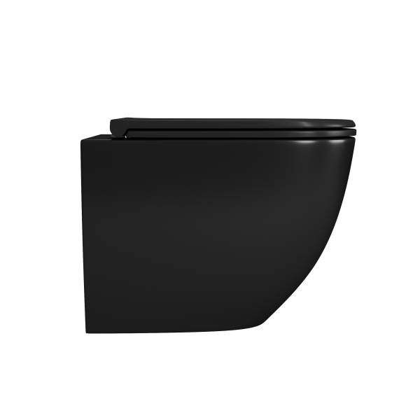 Унитаз подвесной D&amp;K Matrix DT1396025 Rimless фарфор черный матовый