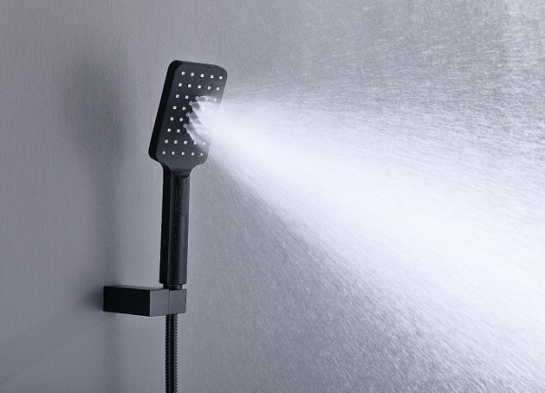 Душевая система со смесителем Timo Petruma SX-5049/03SM монтаж встраиваемая в стену с термостатом черный