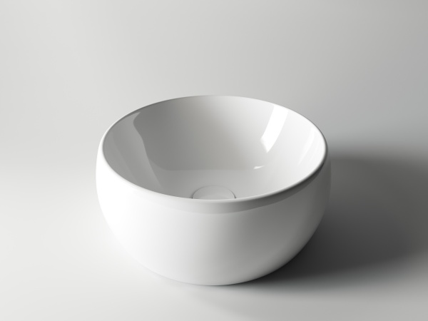 Раковина накладная круглая Ceramica Nova Element CN6001 фарфор цвет белый