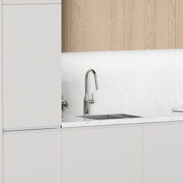 Смеситель для кухни Sancos Grand SC4002BNG без подключения к фильтру нержавеющая сталь