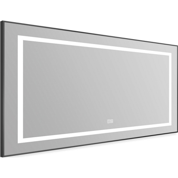 Зеркало с подсветкой BelBagno Kraft SPC-KRAFT-1085-685-TCH-WARM-NERO 110x70 сенсор