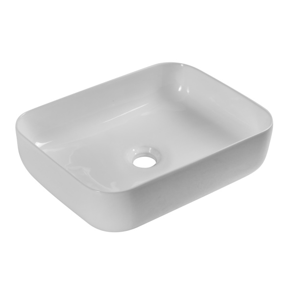 Раковина накладная прямоугольная BelBagno  BB1304 фаянс цвет белый