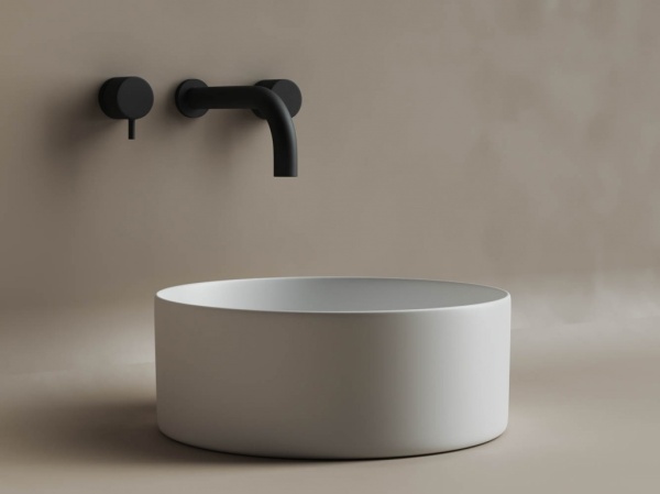 Раковина накладная круглая Ceramica Nova Element CN6032MW фарфор цвет белый матовый