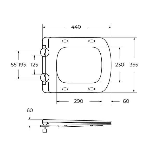 Крышка-сиденье BelBagno Carina BB5046SC цвет белый