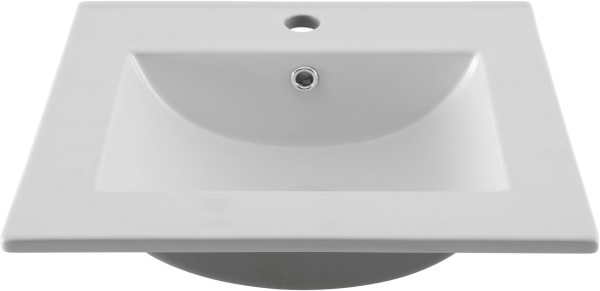 Раковина мебельная квадратная  Aquanet Flat 00303190 керамика цвет белый