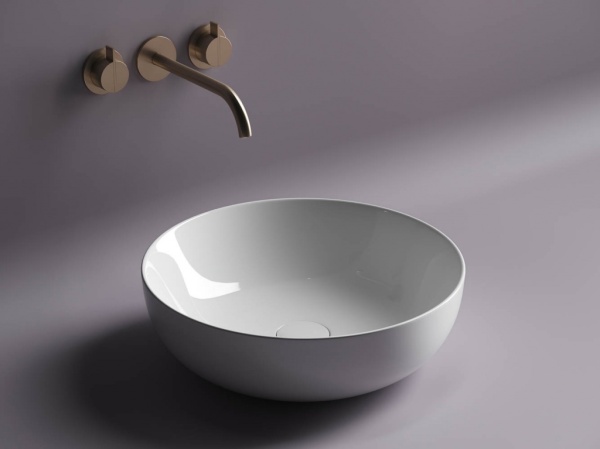 Раковина накладная круглая Ceramica Nova Element CN5024 фарфор цвет белый