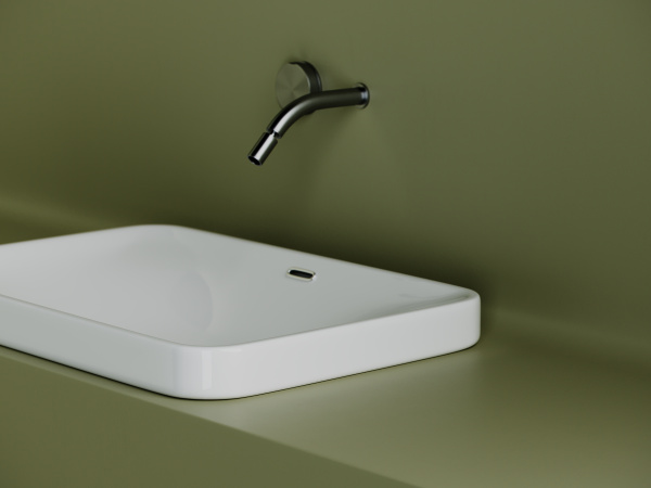 Раковина встраиваемая сверху прямоугольная Ceramica Nova Element CN5041 фарфор цвет белый