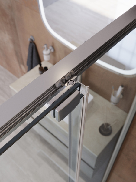 Душевой угол Cezares Lux LUX-A-FS-11-100-C-CR квадратный 100x100 стекла прозрачные, профиль хром
