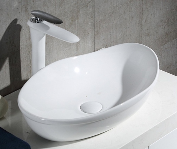 Раковина накладная нестандартная BelBagno  BB1362 фаянс цвет белый