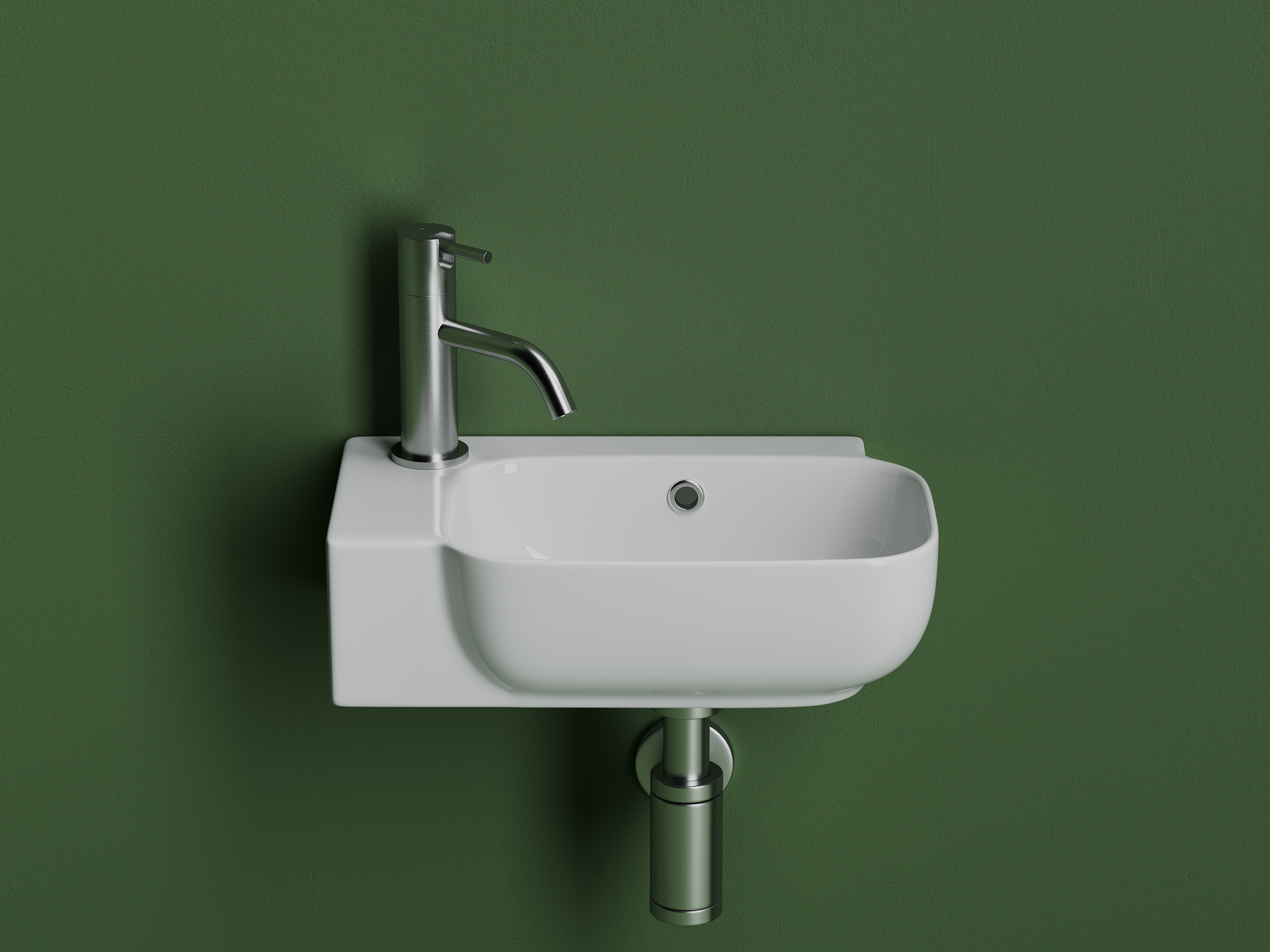 Раковина подвесная прямоугольная Ceramica Nova Element CN6074R фарфор цвет белый