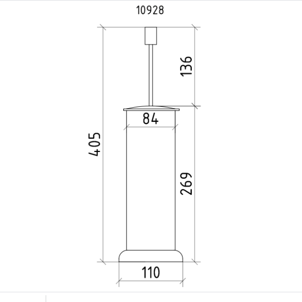 Ершик для унитаза Boheme Royal Cristal 10928-BR напольный