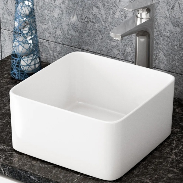 Раковина накладная квадратная  Maretti Umbria UM13NS15-844 фарфор цвет белый