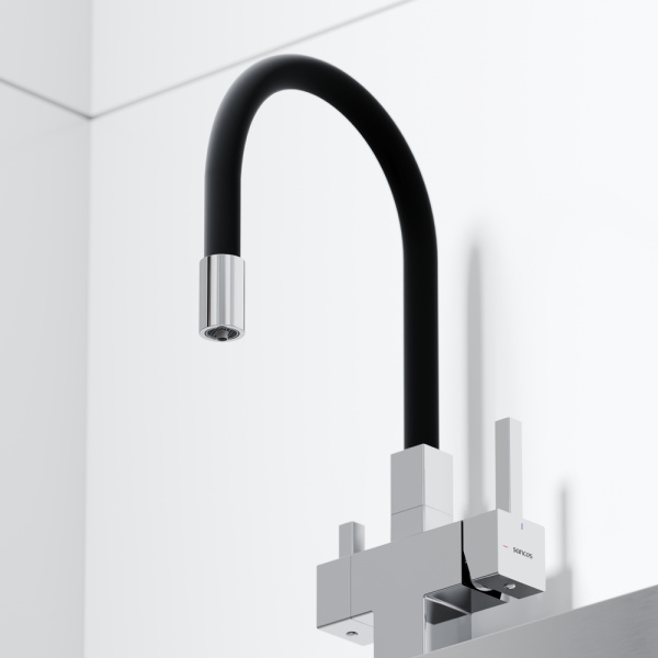 Смеситель для кухни Sancos Arno SC4005CH с подключением к фильтру хром/черный