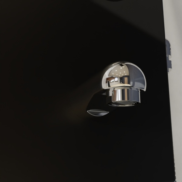 Душевая система со смесителем RGW Shower Panels 21140105-14 монтаж настенная без термостата черный