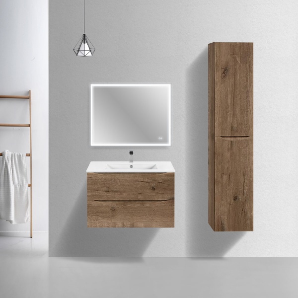 Тумба  подвесная Vincea Mia Slim VMC-2MC800S1VO 80 см  2 ящика цвет V.Oak 