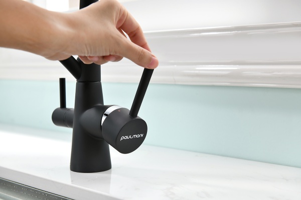 Смеситель для кухни Paulmark Siegen Si213111-AN с подключением к фильтру антрацит