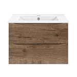 Тумба  подвесная Vincea Mia Slim VMC-2MC600S1VO 60 см  2 ящика цвет V.Oak 