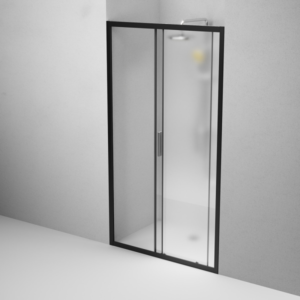 Душевая дверь Am.Pm Gem W90G-110-1-195BM 110 см стекла прозрачные матовые, профиль черный
