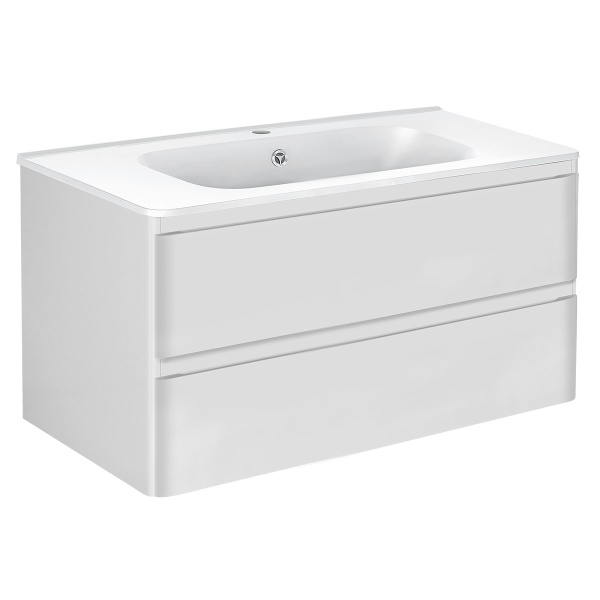 Тумба  подвесная Vincea Vico VMC-2V100GW 100 см  2 ящика цвет G.White 
