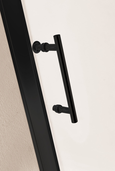 Душевая дверь раздвижная Cezares Eco ECO-O-BF-1-120-C-NERO 120 см стекла прозрачные профиль черный матовый