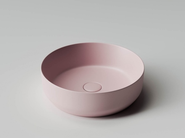 Раковина накладная круглая Ceramica Nova Element CN6022MP фарфор цвет розовый матовый