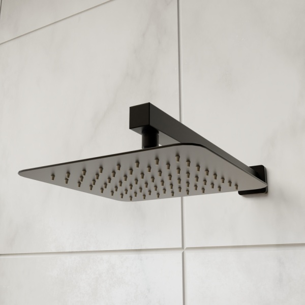 Душевая система со смесителем RGW Shower Panels 511408371-04 монтаж встраиваемая в стену с термостатом черный