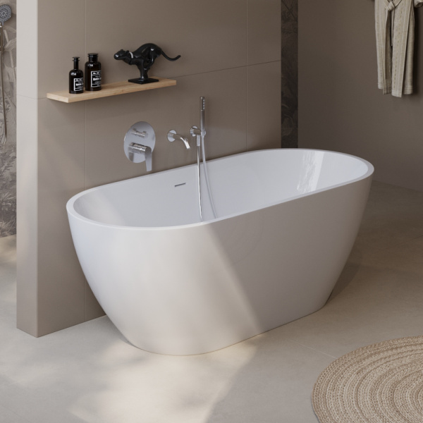 Акриловая ванна BelBagno Uno BB701-1600-730-K 160х73