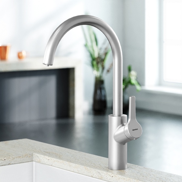 Смеситель для кухни Damixa Eclipse 310721400 с подключением к фильтру никель