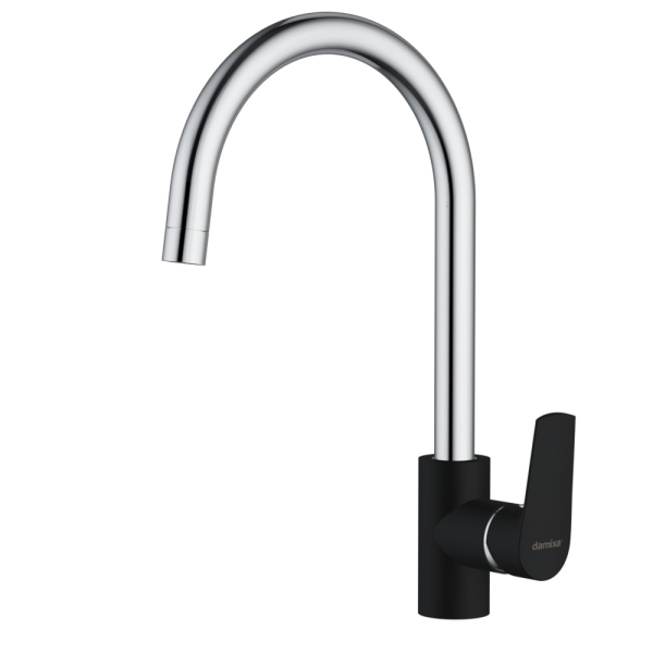Смеситель для кухни Damixa Origin Balance 790720000 без подключения к фильтру черный/хром