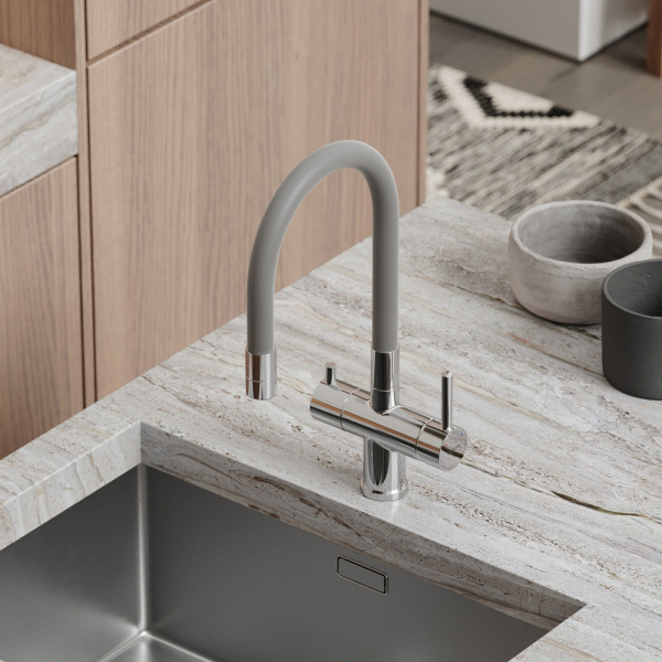 Смеситель для кухни Sancos Lucia SC4004CH с подключением к фильтру хром