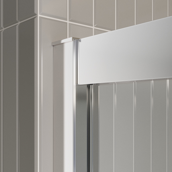 Душевой угол BelBagno Luce LUCE-AH-22-105/100-C-Cr прямоугольный 105х100 стекла прозрачные, профиль хром