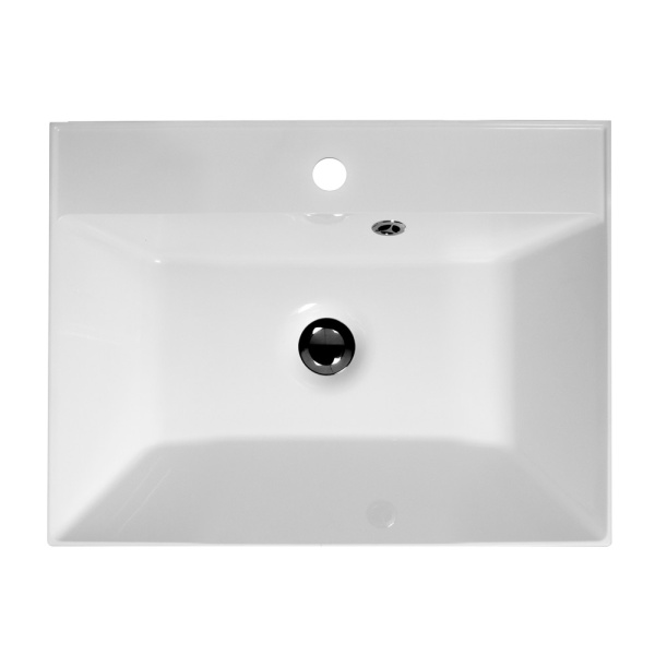 Раковина мебельная прямоугольная BelBagno  BB600/450-LV-MR-AST литьевой мрамор цвет белый