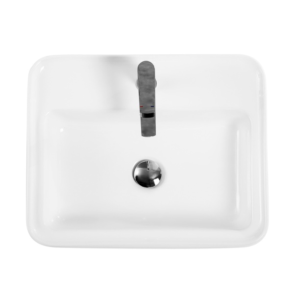 Раковина  прямоугольная BelBagno  BB1367 фаянс цвет белый глянцевый