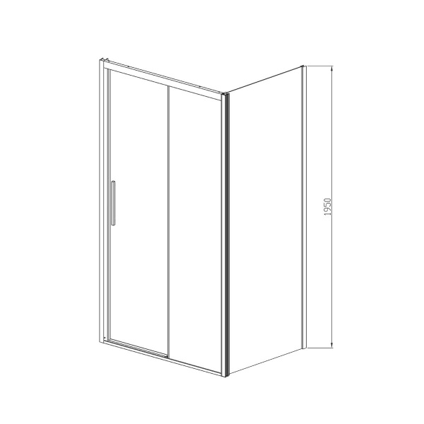 Душевой угол Vincea Soft VSR-3SO9011CLB прямоугольный 110x90 стекла прозрачные, профиль черный