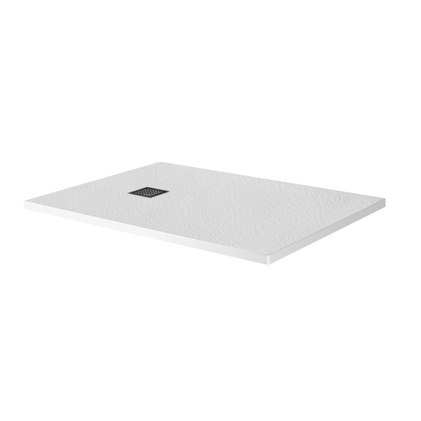 Душевой поддон низкий BelBagno Uno TRAY-MR-UNO-AH-120/80-35-W-NO прямоугольный литьевой мрамор 120x80 белый