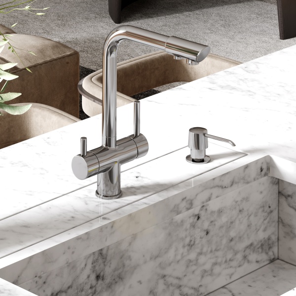 Смеситель для кухни Wasserkraft  A8317 с подключением к фильтру хром