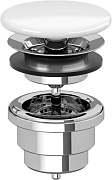 Донный клапан универсальный Villeroy & Boch 68080001 латунь/керамика белый