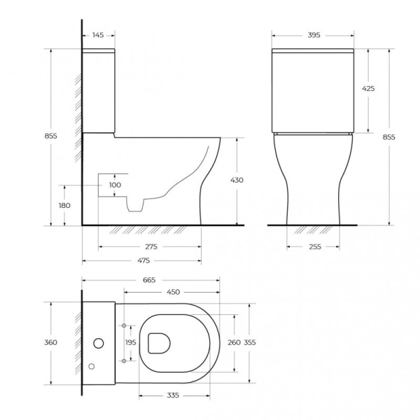 Чаша напольного унитаза BelBagno Sfera-R BB2141CP-TOR цвет белый