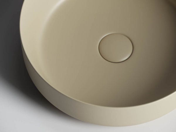 Раковина накладная круглая Ceramica Nova Element CN6022MC фарфор цвет бежевый матовый