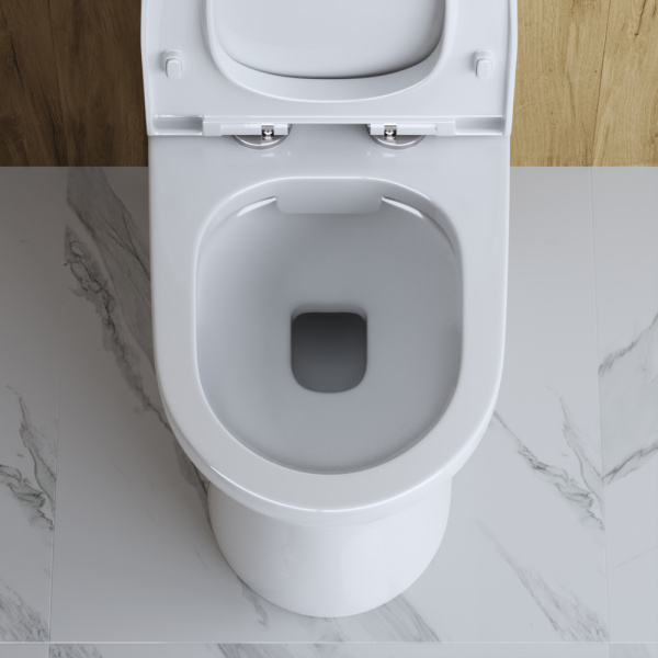 Унитаз напольный BelBagno Steam  Rimless фаянс белый