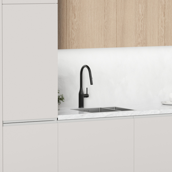 Смеситель для кухни Sancos Grand SC4002MB без подключения к фильтру черный матовый